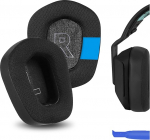 GEEKRIA Sport Cooling Gel Asendusk&otilde;rvapadjad Logitech G733 k&otilde;rvaklappide k&otilde;rvapadjadele Remondiosad (must)