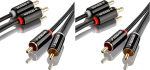 SEBSON RCA Audiokaabel 10 m, 2 kuni 2 RCA RCA, AUX Audiokaabel stereodele, v&otilde;imenditele, kodukino ja HiFi s&uuml;steemidele (2 tk)