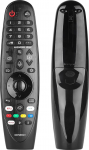 AKB75855501 AN-MR20GA IR-Fernbedienung kompatibel mit LG Smart TV ZX WX GX CX BX W9 E9 C9 B9 SM99 SM95 Ersatz-Controller mit NETFLIX PrimeVideo-Tasten (ohne Sprachfunktion)
