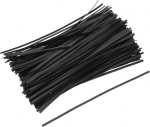 hankimise kaart 500 t&uuml;kki 7,8-tolline metallist plastikust tie sidemed plastkottide jaoks leiva kommid kondiitritooted kinkekotid mustad
