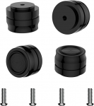 HiFi k&otilde;larite jalad, 33 x 22 mm neeldurijalad, mustad, 4 seadme jalad, HiFi, subwooferi jaoks plaadim&auml;ngija v&otilde;imendi CD m&auml;ngija jne.
