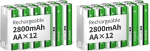 Granicell aku AA Taaskasutatavad patareid 2800 mAh Akkubatterien Hohe Kapazit&auml;t 1500 Zyklen, 1.2V NiMH Aufladbare Batterien AA, 24er Pack
