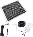 Solar - Dachventilator Mit IP68 Schutz, 25W Monokristallinem Solarpanel, L&uuml;fter F&uuml;r Lager Und Dachl&uuml;ftung - Hohe Effizienz, Regenfestes Design, Nachhaltige Luftzirkulation