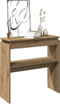 Konsolentisch Artisan-Eiche Holzwerkstoff 102x30x80 cm schmaler Flur Beistelltisch Wohnzimmerm&ouml;bel mit Stauraum und Stabiler Oberfl&auml;che f&uuml;r Flurm&ouml;bel und Kommode