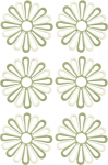 Premium-Tischset aus Silikon, hitzebest&auml;ndig, Tischset, Tassenunterlage, Tellerunterlage, rutschfestes Design, Tischsets und Untersetzer for Schutz des Esstisches for den Heimgebrauch(Green)