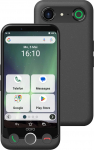 DORO - Doro Aurora A10 Mobiltelefon - Senioren-Smartphone - Einfach zu bedienen - Assistenz-Taste mit GPS-Ortung - H&ouml;rger&auml;te-kompatibel - Inklusive USB-Kabel - Graphit