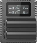 Nitecore FX3 Fujifilm W235 Hour Dual Slot Battery USB Charger