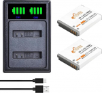 Pickle Power 2 x NB-6L NB-6LH aku koos topelt USB laadijaga Canon PowerShot SX510, SX710hs, SX240hs, SX600HS, SX610HS, SX700HS, SX540HS, SX530HS, ixus 200, D30, S120, S200, IXUS 85, D 10 jaoks