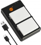 DSTE 2PCS Canon LP-E8(2100mAh/7.4V) akulaadija komplekt Canon EOS 550D 600D 650D 700D Kiss X4 Kiss X5 Kiss X6i X7i Rebel T2i T3i T4i T5i Digikaamerale