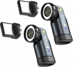 Reflekskaamera 540&deg; p&ouml;&ouml;rlev magnetiline adapter, 240W kiirlaadimine 5A andmeedastus Smart Chip LED-indikaator Alumiiniumsulamist USB C USB-C porti (2-pakk)