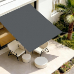 AXT SHADE Ristk&uuml;likukujuline p&auml;ikesepurje, veekindel, 2,5 x 3 m, UV-kaitse, ilmastikukaitse, p&auml;ikesekaitse PES pol&uuml;estrist aasadega terrassile, r&otilde;dule, aeda, antratsiitne toon