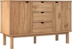 vidaXL Sideboard kapp Sideboard Sideboard sahtlitekk mitmeotstarbeline kapp seisev kapp elutoa kapp 113,5 x 43 x 73 cm massiivne m&auml;nnipuit