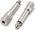 DRUT 2 tk 6,35 mm mono pistikupesa 3,5 mm stereopistikupesa adapter kaabli konverter audio adapter h&otilde;bedane