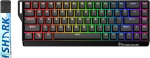 GK GAMAKAY x NaughShark NS68 Rapid Trigger Wireless Gaming Keyboard, BT/2.4GHz/Wired 8KHz 0.01 mm RT, Hall Effect Outemu Peach Crystal Magnetic Switch klaviatuur (Black-Shine Through)