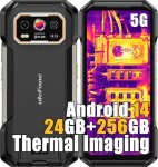 Ulefone Armor 27T PRO 5G Rugged Smartphone Unlocked, MediaTek Dimensity 6300 24GB + 256GB Android 14 mobiiltelefon, 64MP + 50MP, 6.78" FHD +, 10600mAh traadita laadimine, Dual 4G Rugged Phone, NFC GPS OTG