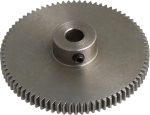 Modulritzel, Motorritzel, Motorritzel, silbernes 100-Z&auml;hne-Motormetall 45# Stahlzahnrad 0,5 Modulus-Oberschrauben 4 mm Lochdurchmesser