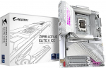 GIGABYTE Z890 AORUS Elite X Ice emaplaat - toetab Intel Core Ultra (Series 2) protsessoreid, 16+1+2 faasi VRM, kuni 9500MHz DDR5 (OC), 1xPCIe 5.0 + 4xPCIe 4.0, Wi-Fi 7, 2.5GbE LAN, Thunderbolt 4.