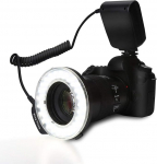 Dioche Ring Flash, kaasaskantav LED r&otilde;ngassalvesti koos 4 filtri ja 8 r&otilde;ngasadapteriga Nikon Pentax Panasonic SLR kaameratele