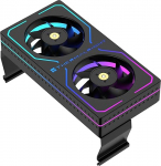 Thermalright MC-2 ARGB RAM K&uuml;hler, kahe ventilaatoriga aktiivne m&auml;lujahuti, 3200RPM PWM, 5V 3PIN ARGB, Low-Noise Clip-On RAM K&uuml;hlung f&uuml;r DDR/DDR2/DDR3/DDR4/DDR5 (Schwarz)