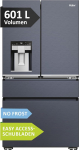 Haier French Door Fridge-Freezer I 91 cm Width, 601 L I French Door Fridge with Ice Cube Dispenser, Wi-Fi & No Frost I Double Door Fridge with Freezer I FD Series 7 PRO HFW7918EIMB