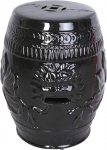 Palazzo Exclusive PIN017 Asian Stool Porcelain Ceramic Stool Black