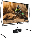 Kangasprojektor 266 x 150 cm (120 tolli) 16:9 mobiilne projektoriekraan Lihtne montaaž ja kasutamine Sobib kodukino ja v&auml;litingimustes kasutamiseks (120)