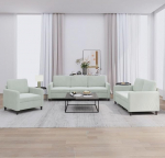 ShGaxin 3201934 3-osaline diivanikomplekt helehall samet, Lounge diivan, diivanid ja diivanid, Relax diivan, diivan elutuppa, diivan magamisfunktsiooniga