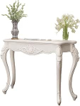 AYHARYLH Half Moon Console Table, Vintage Antique Wood Entryway esikusse, Elegantne diivanilaud elutuppa ja magamistuppa, Traditsiooniline dekoratiivne aksessuaarm&ouml;&ouml;bel (h&otilde;bedane, 100 cm/39.3 tolli)