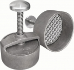 Adelmann Professional Burger Press, Hamburger Press, Diameter 100 mm, Patty Ejector Made of Aluminium, Non-Stick Coating, Cast Aluminium Press for Perfect Burgers, Hamburgers, Pattie Maker