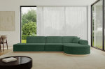 ALTDECOR Ecksofa L-forma nurgasohvris Bett Eckcouch Couch Wohnlandschaft Cauchsofa Arrio-L2-328x171x83 cm Gr&uuml;n