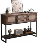 Konsolentisch, Regalschrank aus massivem Eisen | Multifunktionaler Sideboard-Tisch f&uuml;r Schlafzimmer und Eingangsbereich