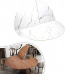 Gro&szlig;e runde Tischplattenverl&auml;ngerung, 4-fach gefaltetes Design f&uuml;r Hochzeiten, Partys, Camping und Picknicks, 150 cm, Wei&szlig;, ideal f&uuml;r Veranstaltungen im Innen- und Au&szlig;enbereich