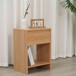 Home Stuff Plus MDF &ouml;&ouml;kapp 40 x 29,5 x 55 cm koos sahtli ja riiuliga, puidust &ouml;&ouml;kapp, &ouml;&ouml;kapp magamistuppa, elutuppa, &ouml;&ouml;kapp, kompaktne &ouml;&ouml;kappide hoiukoht