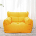 Bohnenbeutel Stuhl Cover, Faule Diivanid Deckungsst&uuml;hle Leinenstoff Liege Sitz Sitz Sitzbeutel Wohnzimmer Sitzs&auml;cke Abdeckung, Faule Sofa -st&uuml;hle St&uuml;hle St&uuml;hle Yellow