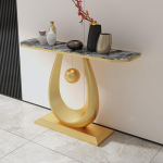 Schlanker, moderner Konsolentisch mit Stauraum, modernes Akzentst&uuml;ck f&uuml;r die Dekoration von Wohnzimmer, Flur oder Eingangsbereich