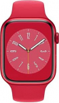 Apple Watch Series 8 (GPS, 41 mm) - (toode) punane alumiiniumist korpus ja (toode) punane punutud soolosilmus (uuendatud)