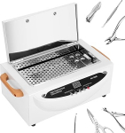 Xverycan 500 W kuuma&otilde;hu steriliseerija desinfitseerija, 250 &deg; C kuiva kuumuse k&otilde;rge temperatuuriga steriliseerija, v&auml;ikesed steriliseerijad k&uuml;&uuml;net&ouml;&ouml;riistadele, kosmeetikat&ouml;&ouml;riistadele, juuksurivahenditele, ilusalongile.