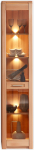 Nature One Display Cabinet in Beech Heartwood Partially Solid FSC Certified - Modern Display Cabinet with LED Lighting and Lots of Storage Space - 43 x 203 x 40 cm (W x H x D)