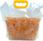 DeseCamen - 1 kg - Oranžikas-valge silikageel - K&uuml;llastusindikaator (3-5 mm) - Niiskuseabsorber - Taaskasutatav - DMF vaba - Mittetoksiline - Kuivatuspallid - Kuivatusfoorid - Kuivatusfoorid.