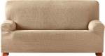 Eysa Aquiles Elastic Sofa Cover 4-Seats, Polyester-Cotton Beige, 37 x 29 x 11 cm