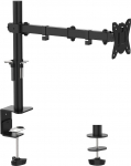 GRIFEMA GB2001-1 Monitor Mount for 13-32 Inch Screen, Monitor Stand Monitor Arm Height Adjustable Rotation, Monitor Mount Max 9 kg, Screen Mount Vesa 75 x 75 / 100 x 100, Black