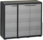 Mengtu aiakapp 2 riiuliga t&ouml;&ouml;riistakapp Patio kapp kapis aia kapis kodukapp must ja hall 97 x 38 x 87 cm aiam&ouml;&ouml;bel