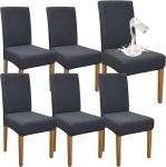 Granbest Premium veekindel s&ouml;&ouml;gitoa toolikatted, komplekt 6, elastsed k&otilde;rge seljaga toolikatted, Slipcover s&ouml;&ouml;gitoa jaoks, eemaldatav toolikaitse k&ouml;&ouml;gi, peo, hotelli jaoks (komplekt 6, hall)