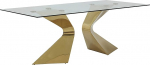 Kare Design Table Gloria Gold 200 x 100 cm