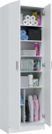 Furniturefactor - MultiTall valge 2-ukseline utiliitne jalatsite hoiukapp Armar 2p