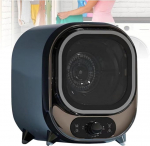 Kondensaatoriga trummelkuivati, mini trummelkuivati, 5 kuivatusrežiimi, kompaktne trummelkuivati, ventilatsiooniga kuivatamine, 0,8 kg koormus, energiat&otilde;hus, ideaalne v&auml;ikestesse ruumidesse (galvaaniline sinine)