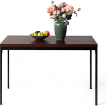 HOMYLIN s&ouml;&ouml;gilaud 120cm puidust laua efekt k&ouml;&ouml;gilaud ristk&uuml;likukujuline laud koosolekuruumi k&ouml;&ouml;ki restorani korterisse pruun