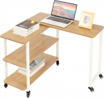 AZ L1 Life Concept Diivanipoolne suupistelaud 360&deg; vabalt p&ouml;&ouml;rlev diivanilaud K&otilde;rvallaud suupistelaud kodukontorisse, puit, hele tammepuit