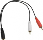 Piebert 3,5 mm pistiku ja RCA adapter &uuml;hilduv/asendav osa Sennheiser 578872 k&otilde;rvaklappidele