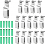 hankekaart 15 St&uuml;ck Lichterketten-Aufh&auml;nger-Haken, LED-Lichtstreifenhalter f&uuml;r 5 x 16 mm breite Streifen, Edelstahl-Kordel-Organizer zum Aufh&auml;ngen von Weihnachtslicht-Wand-Kabel-Lichterketten